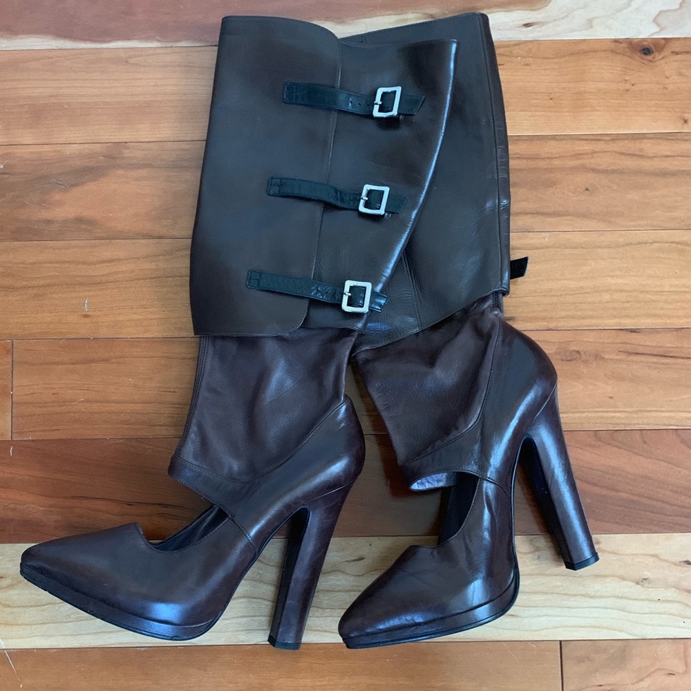 *NEW* Authentic Versace Knee-High Cutout Boots - Picture 2 of 8